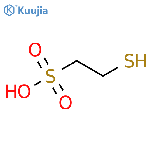 2-Mercaptoethanesulfonic acid structure
