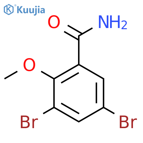 3,5-Dibromo-2-methoxybenzamide structure