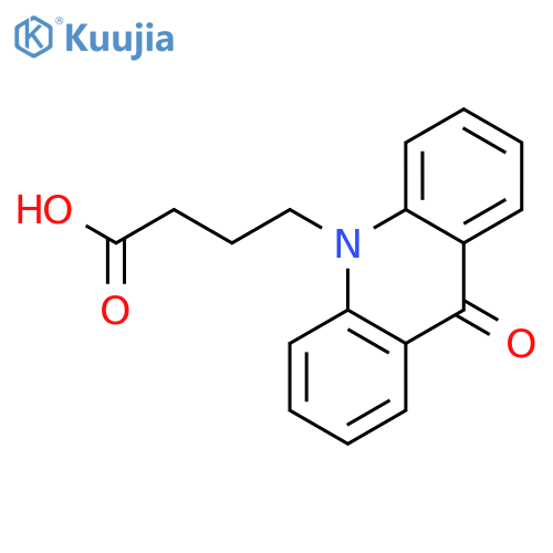 10(9H)-Acridinebutanoicacid, 9-oxo- structure