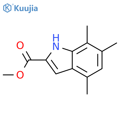 Methyl 4,6,7-trimethyl-1h-indole-2-carboxylate structure