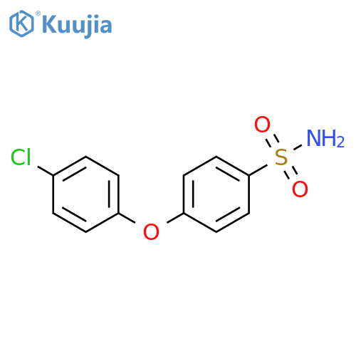 4-(4-chlorophenoxy)benzene-1-sulfonamide structure
