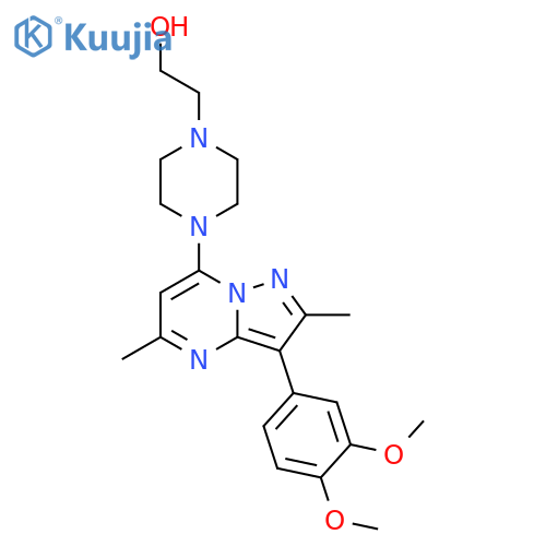 2-{4-3-(3,4-dimethoxyphenyl)-2,5-dimethylpyrazolo1,5-apyrimidin-7-ylpiperazin-1-yl}ethan-1-ol structure