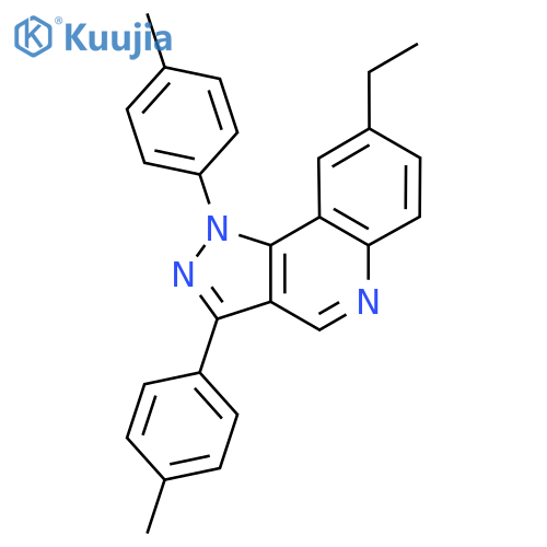 8-ethyl-1,3-bis(4-methylphenyl)-1H-pyrazolo4,3-cquinoline structure