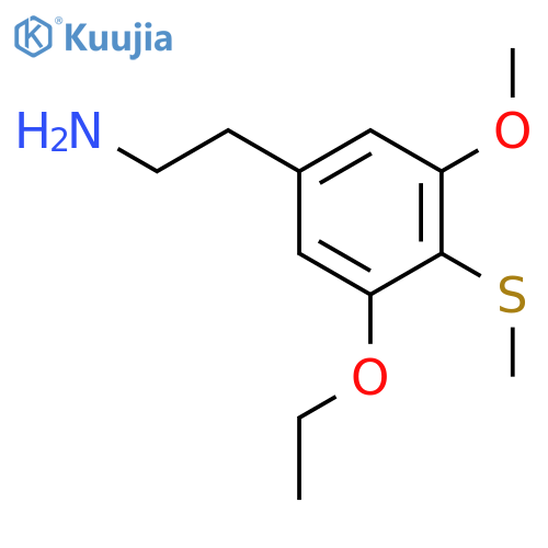 Benzeneethanamine, 3-ethoxy-5-methoxy-4-(methylthio)- structure