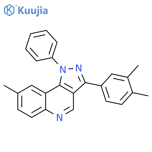 3-(3,4-dimethylphenyl)-8-methyl-1-phenyl-1H-pyrazolo4,3-cquinoline structure
