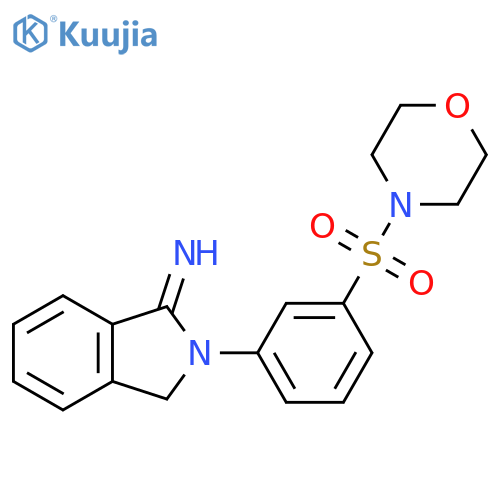 2-[3-(morpholine-4-sulfonyl)phenyl]-2,3-dihydro-1H-isoindol-1-imine structure