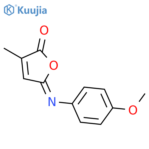 2(5H)-Furanone, 5-[(4-methoxyphenyl)imino]-3-methyl- structure