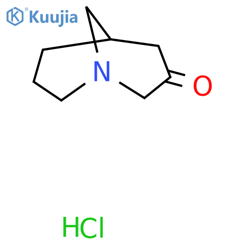 1-Azabicyclo[3.3.1]nonan-3-one;hydrochloride structure