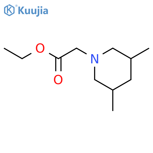 Ethyl (3,5-dimethylpiperidin-1-yl)acetate structure
