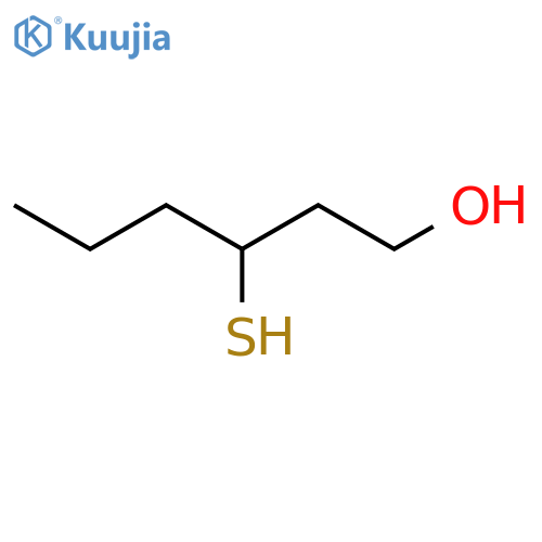 1-Hexanol, 3-mercapto-, (R)- structure