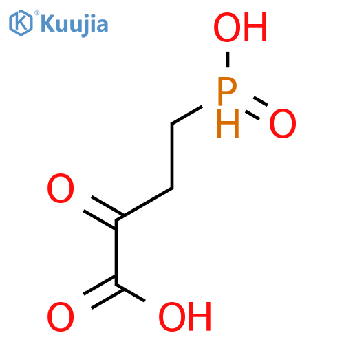 Butanoic acid, 4-(hydroxyphosphinyl)-2-oxo- structure