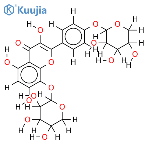 4',8-Di-O-beta-D-xylopyranoside-3,4',5,7,8-Pentahydroxyflavone structure