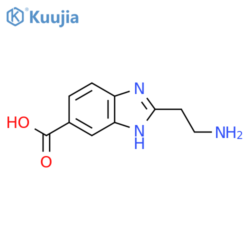 2-(2-aminoethyl)-1H-1,3-benzodiazole-5-carboxylic acid structure
