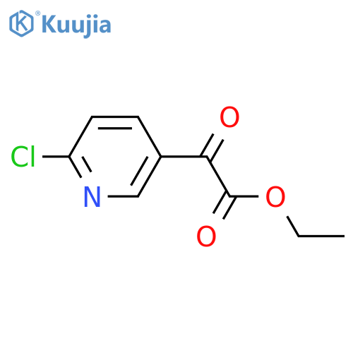 Ethyl 6-chloro-3-pyridylglyoxylate structure