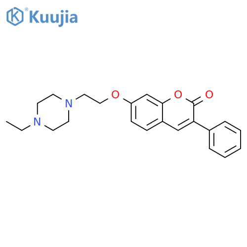 7-2-(4-ethylpiperazin-1-yl)ethoxy-3-phenyl-2H-chromen-2-one structure