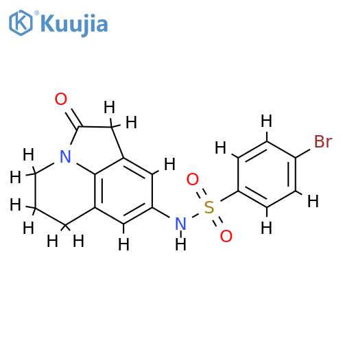 4-bromo-N-{2-oxo-1-azatricyclo6.3.1.0^{4,12}dodeca-4,6,8(12)-trien-6-yl}benzene-1-sulfonamide structure