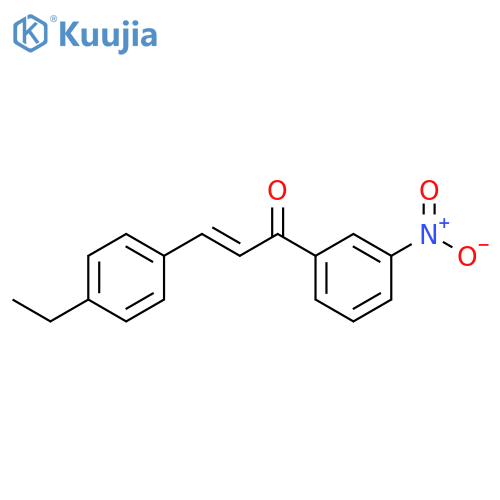 (E)-3-(4-ethylphenyl)-1-(3-nitrophenyl)prop-2-en-1-one structure