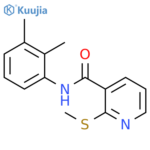 N-(2,3-dimethylphenyl)-2-(methylsulfanyl)pyridine-3-carboxamide structure
