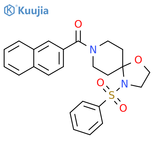 4-(benzenesulfonyl)-8-(naphthalene-2-carbonyl)-1-oxa-4,8-diazaspiro4.5decane structure