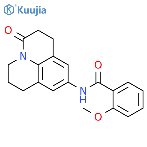 2-methoxy-N-{2-oxo-1-azatricyclo7.3.1.0^{5,13}trideca-5,7,9(13)-trien-7-yl}benzamide structure