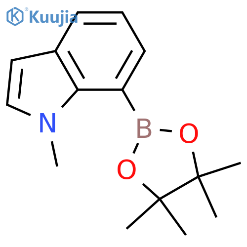 1-Methyl-7-(4,4,5,5-tetramethyl-1,3,2-dioxaborolan-2-yl)-1H-indole structure
