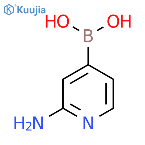(2-Aminopyridin-4-yl)boronic acid structure