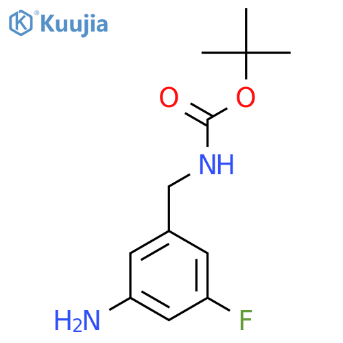 Tert-butyl (3-amino-5-fluorobenzyl)carbamate structure