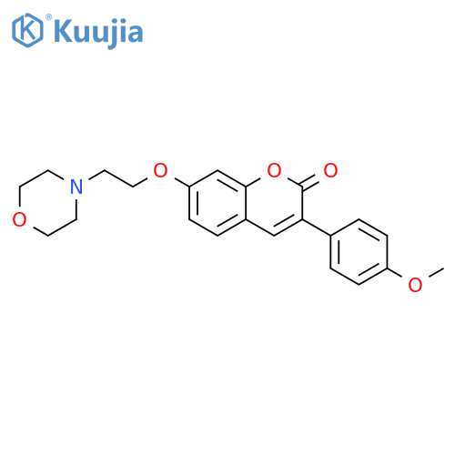 3-(4-methoxyphenyl)-7-2-(morpholin-4-yl)ethoxy-2H-chromen-2-one structure