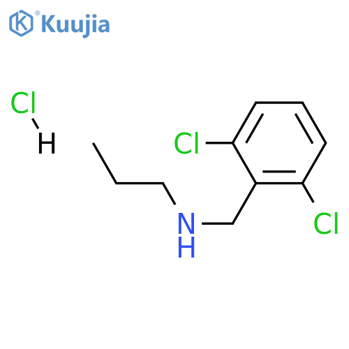 [(2,6-dichlorophenyl)methyl](propyl)amine hydrochloride structure