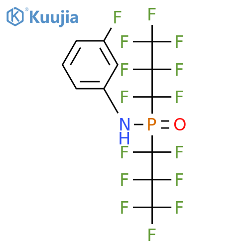 Phosphinic amide, N-(3-fluorophenyl)-P,P-bis(heptafluoropropyl)- structure