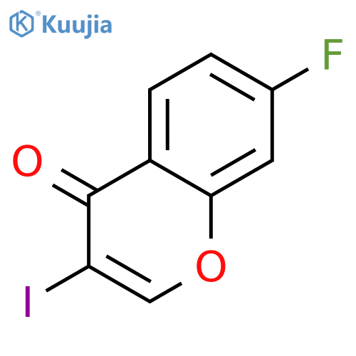 7-fluoro-3-iodo-4H-chromen-4-one structure
