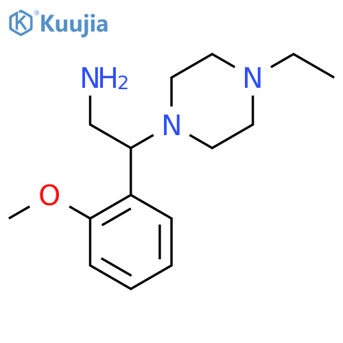 2-(4-Ethyl-piperazin-1-YL)-2-(2-methoxy-phenyl)-ethylamine structure