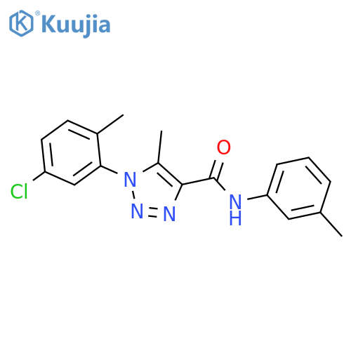 1-(5-Chloro-2-methylphenyl)-5-methyl-N-(3-methylphenyl)-1H-1,2,3-triazole-4-carboxamide structure