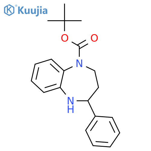 4-Phenyl-2,3,4,5-tetrahydrobenzob1,4diazepine-1-carboxylic acid tert-butyl ester structure