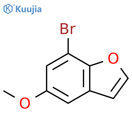 7-BROMO-5-METHOXYBENZOFURAN structure