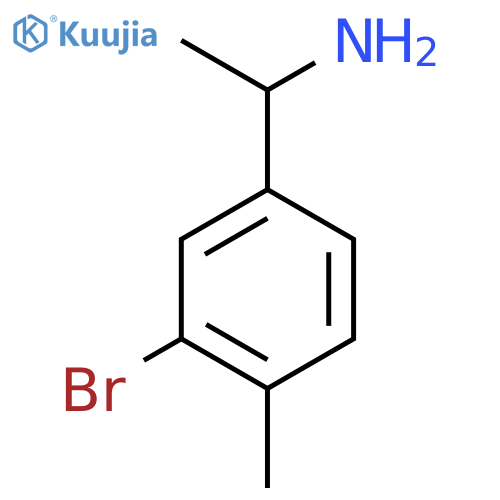 1-(3-Bromo-4-methylphenyl)ethan-1-amine structure