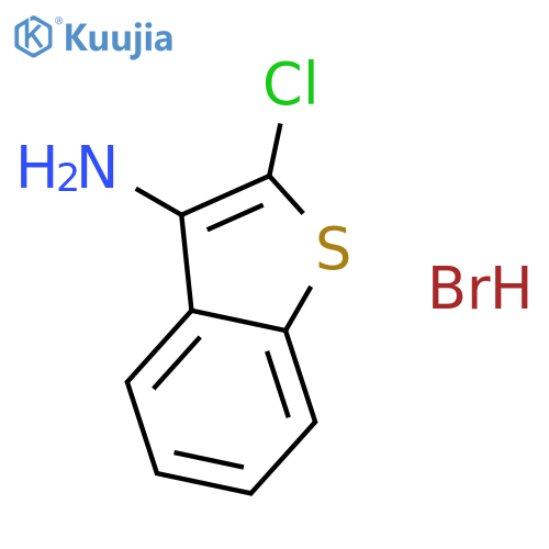 BENZO[B]THIOPHEN-3-AMINE, 2-CHLORO-, HYDROBROMIDE structure