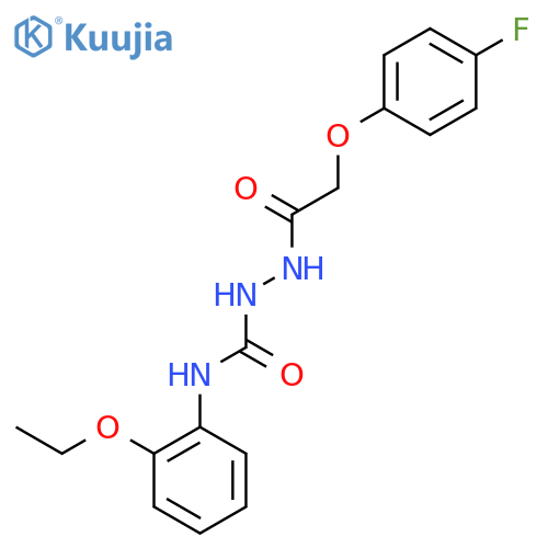 1-(2-(4-Fluorophenoxy)acetyl)-4-(2-ethoxyphenyl)semicarbazide structure