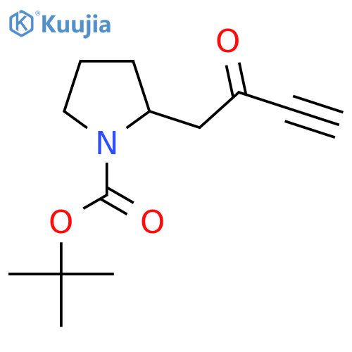 tert-Butyl 2-(2-oxobut-3-yn-1-yl)pyrrolidine-1-carboxylate structure