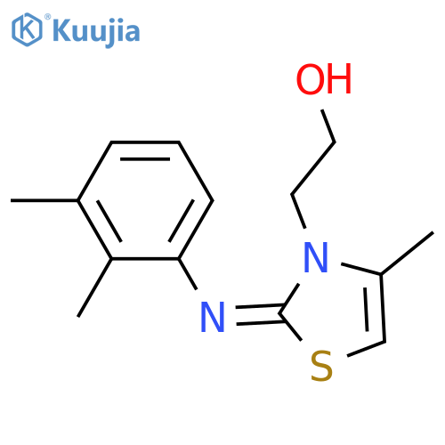 2-(2Z)-2-(2,3-dimethylphenyl)imino-4-methyl-2,3-dihydro-1,3-thiazol-3-ylethan-1-ol structure