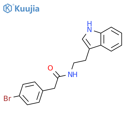 Benzeneacetamide, 4-bromo-N-[2-(1H-indol-3-yl)ethyl]- structure