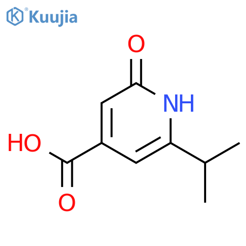 2-hydroxy-6-(propan-2-yl)pyridine-4-carboxylic acid structure
