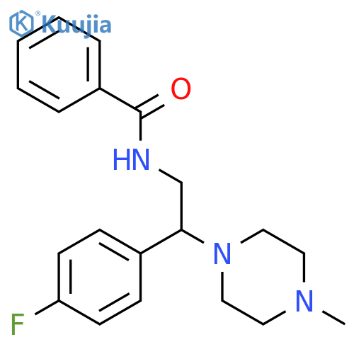 N-2-(4-fluorophenyl)-2-(4-methylpiperazin-1-yl)ethylbenzamide structure
