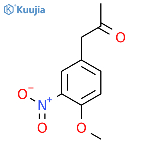1-(4-methoxy-3-nitrophenyl)propan-2-one structure