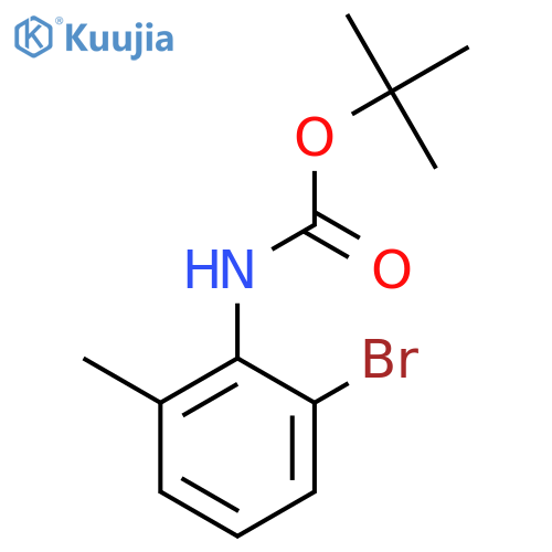tert-butyl N-(2-bromo-6-methylphenyl)carbamate structure