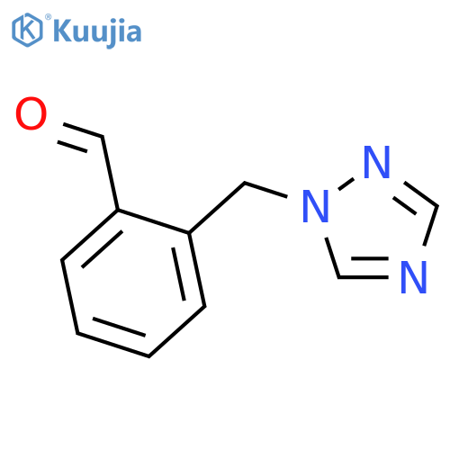 2-(1H-1,2,4-triazol-1-ylmethyl)benzaldehyde structure