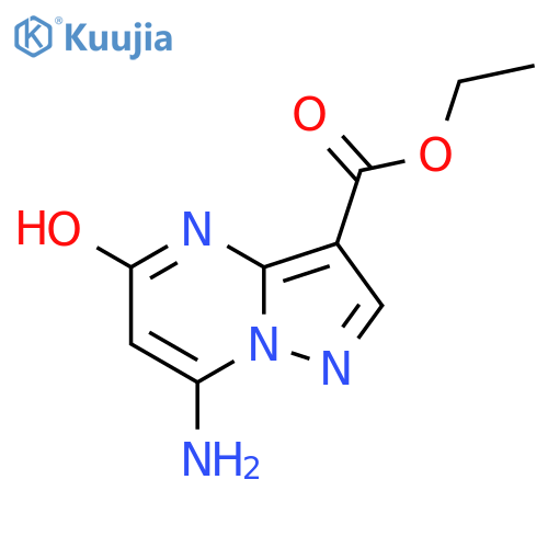 Ethyl 7-amino-5-hydroxypyrazolo[1,5-a]pyrimidine-3-carboxylate structure