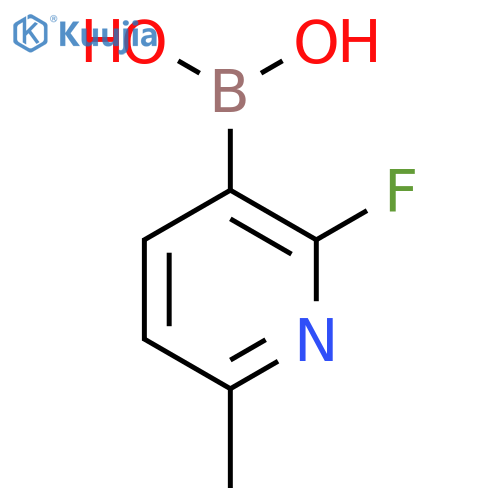 2-fluoro-6-methylpyridine-3-boronic acid structure