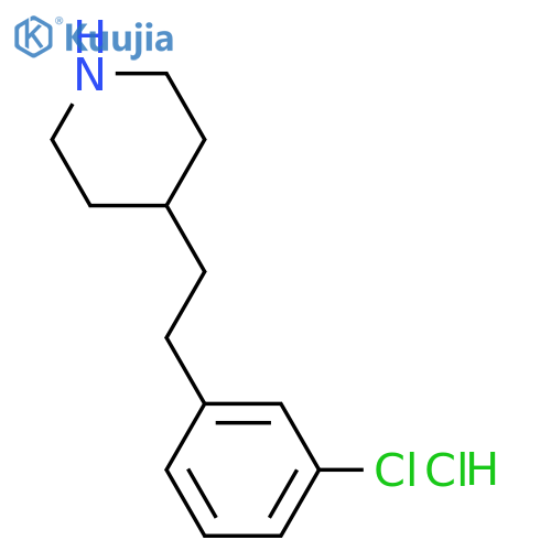 4-(3-Chlorophenethyl)piperidine HCl structure