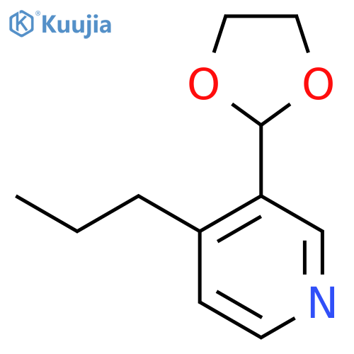 PYRIDINE, 3-(1,3-DIOXOLAN-2-YL)-4-PROPYL- structure